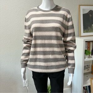 Reiss Alpaca Gray and Cream Sweater